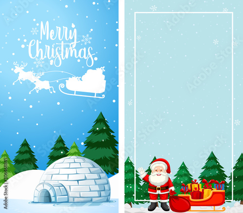 Background templates with christmas theme