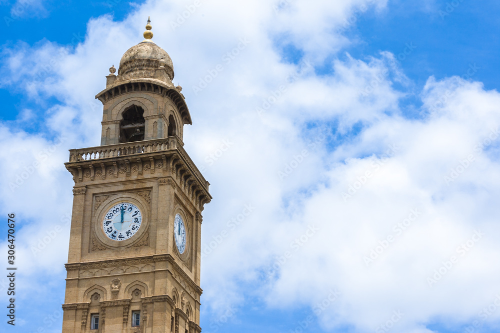 The British Jubilee Clocktower in Mysore, India.