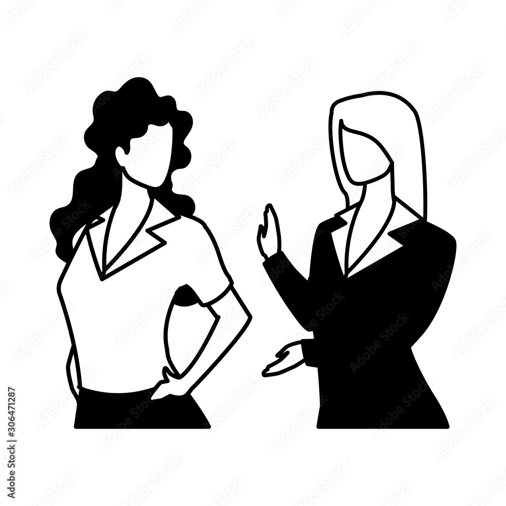 cute businesswomen with various views, poses and gestures cute businesswomen with various views, poses and gestures