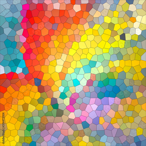 Abstract color Stained glass mosaic texture with space for text or photo