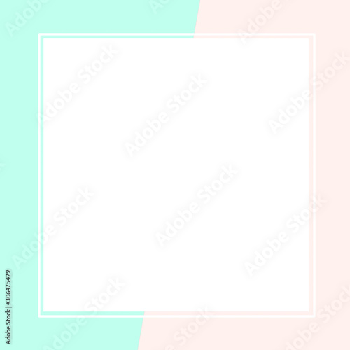 Free Download Palm leaves decorated on the soft pastel color background - GFXLoad