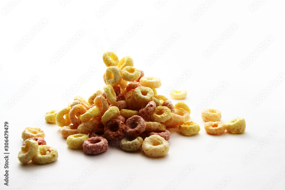 Cereal on white background Cereal on white background