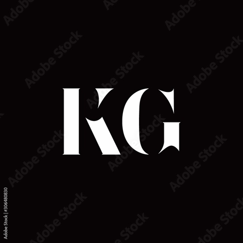 KG Logo Letter Initial Logo Designs Template