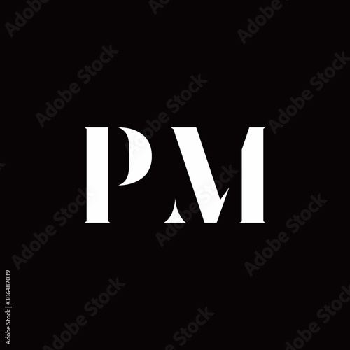 PM Logo Letter Initial Logo Designs Template