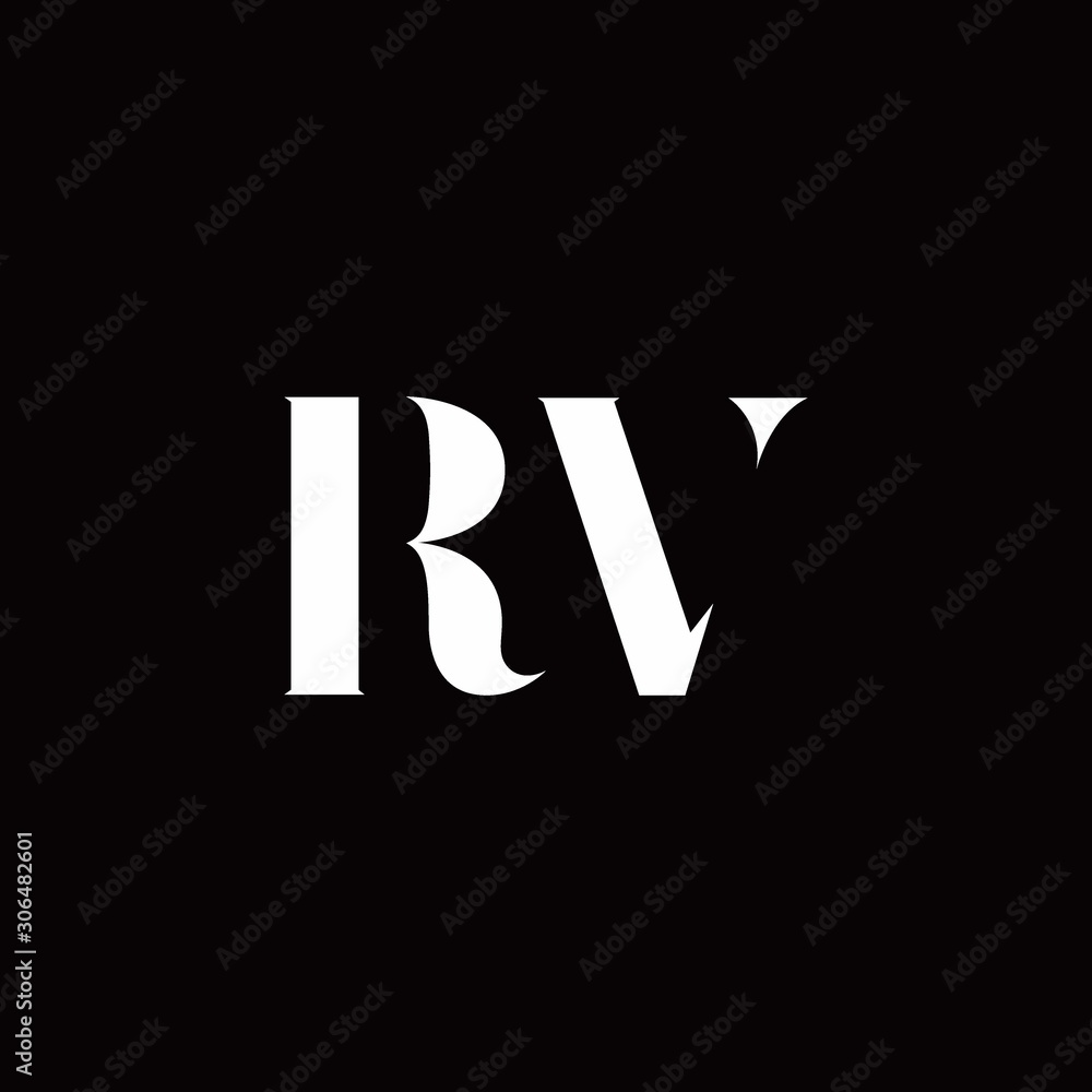 RV Logo Letter Initial Logo Designs Template RV Logo Letter Initial Logo Designs Template