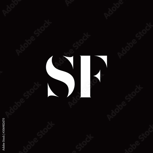 SF Logo Letter Initial Logo Designs Template