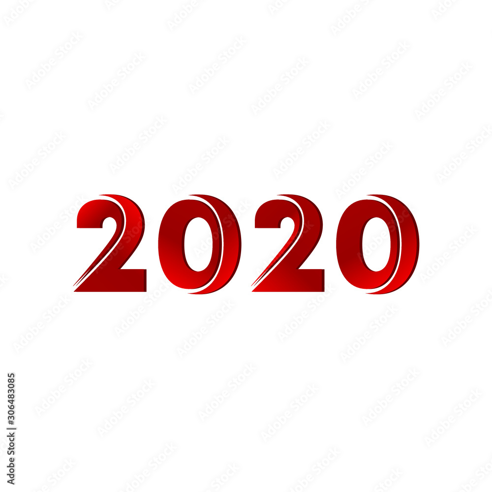 2020 vector number design 2020 vector number design