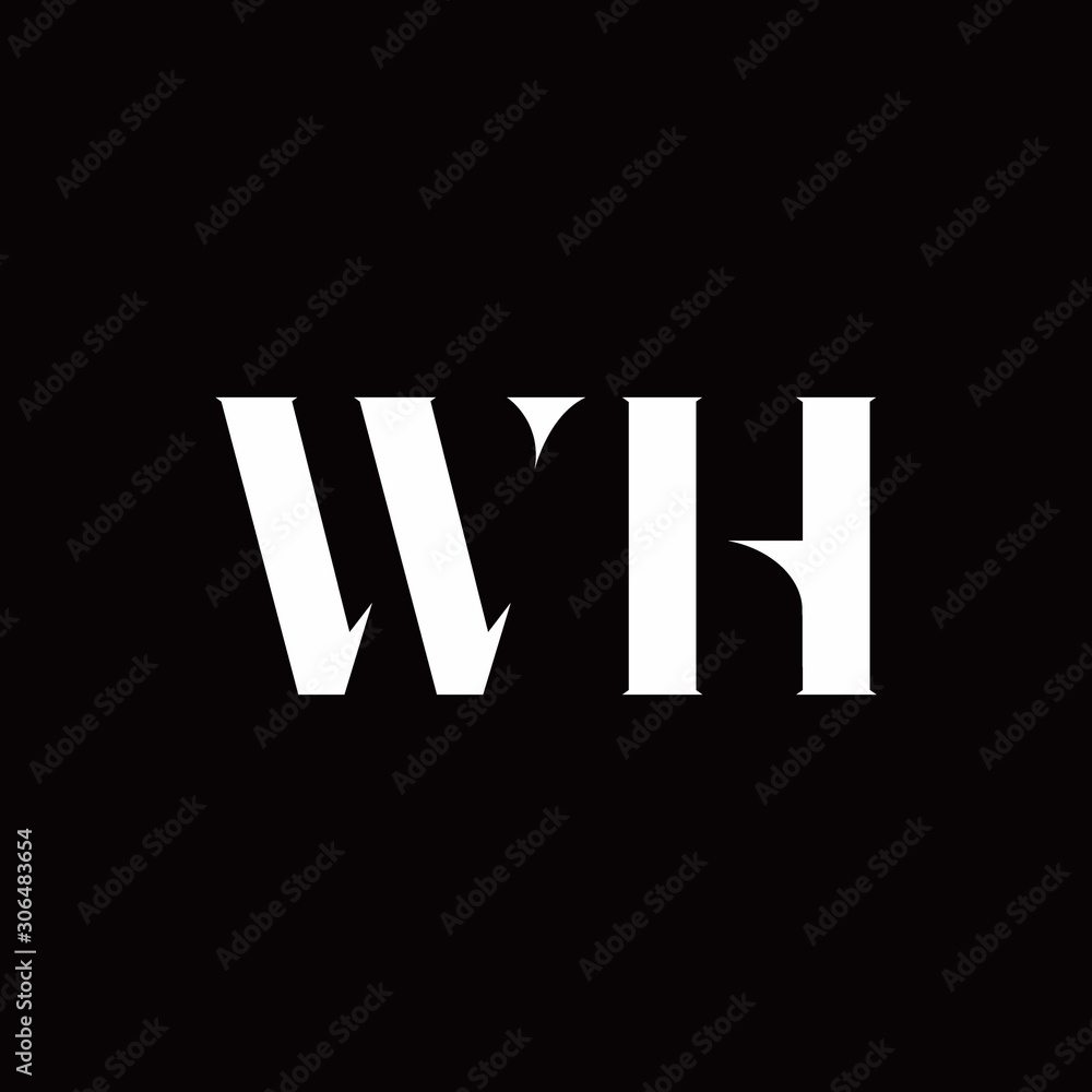 WH Logo Letter Initial Logo Designs Template WH Logo Letter Initial Logo Designs Template