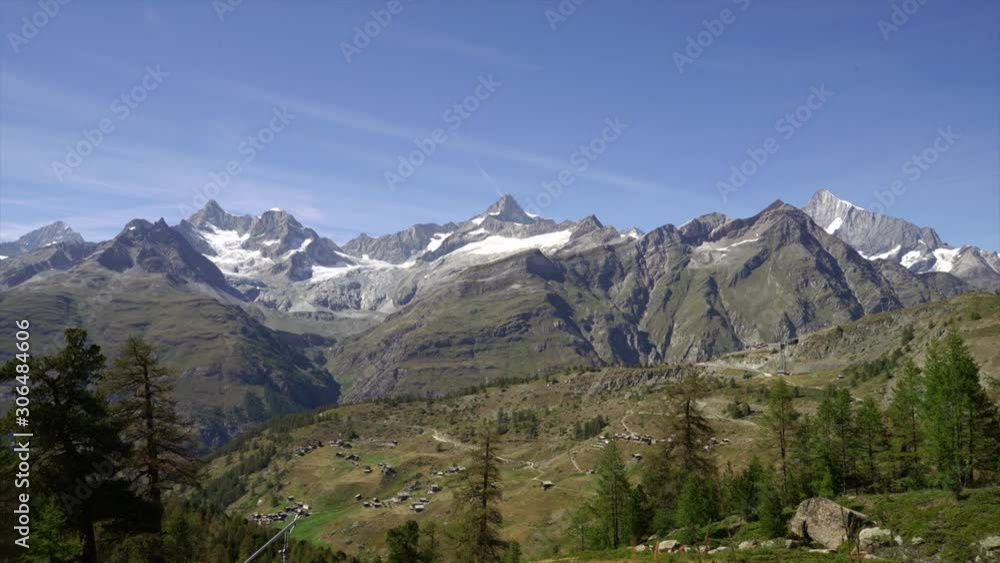 Time-lapse Alps Mountain Landscape in Zermatt, Switzerland Time-lapse Alps Mountain Landscape in Zermatt, Switzerland
