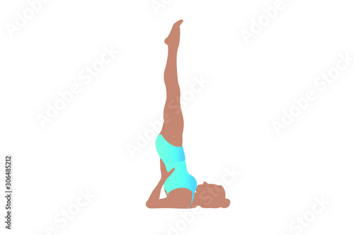 Sarvangasana or Shoulderstand