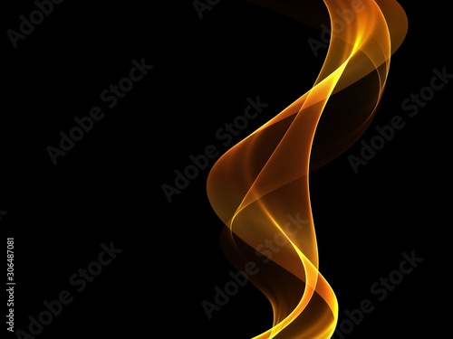 Abstract smoke and flame wave background