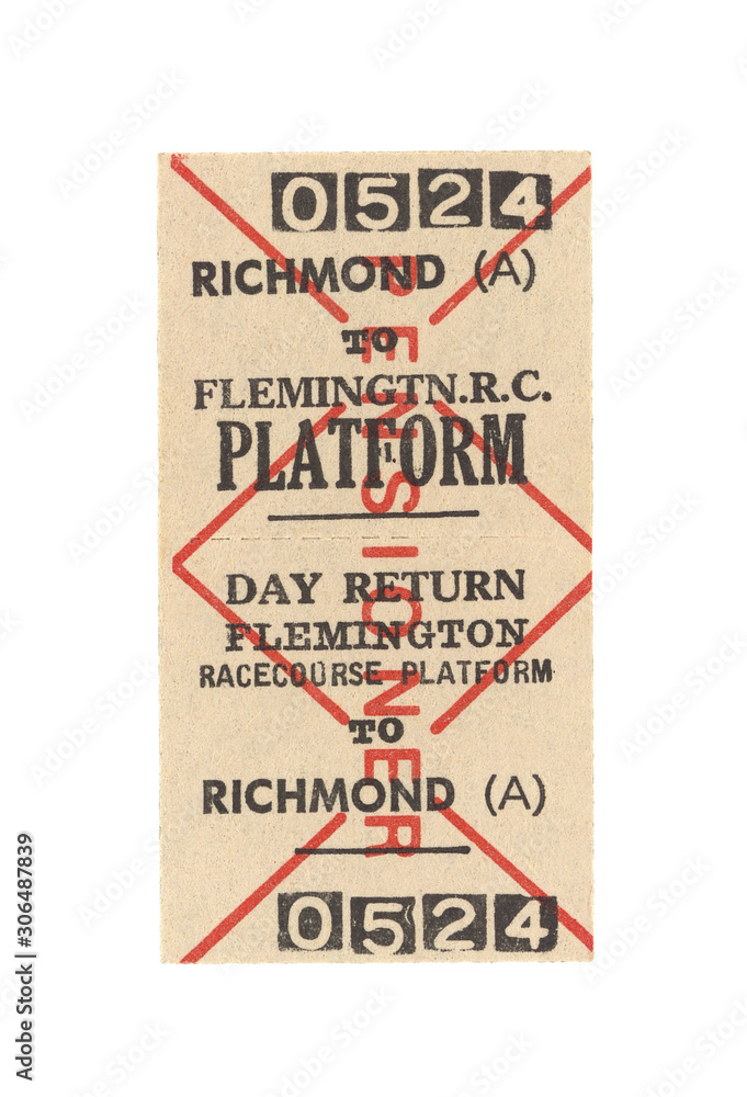 Fahrkarte train ticket Zug Bahn Bus Vintage retro Englisch alt old Bahnsteig Platform Karo