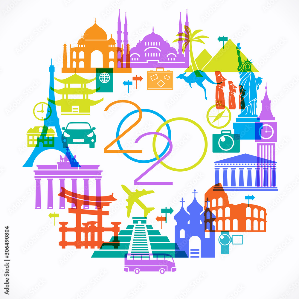 2020 travel and tourism background