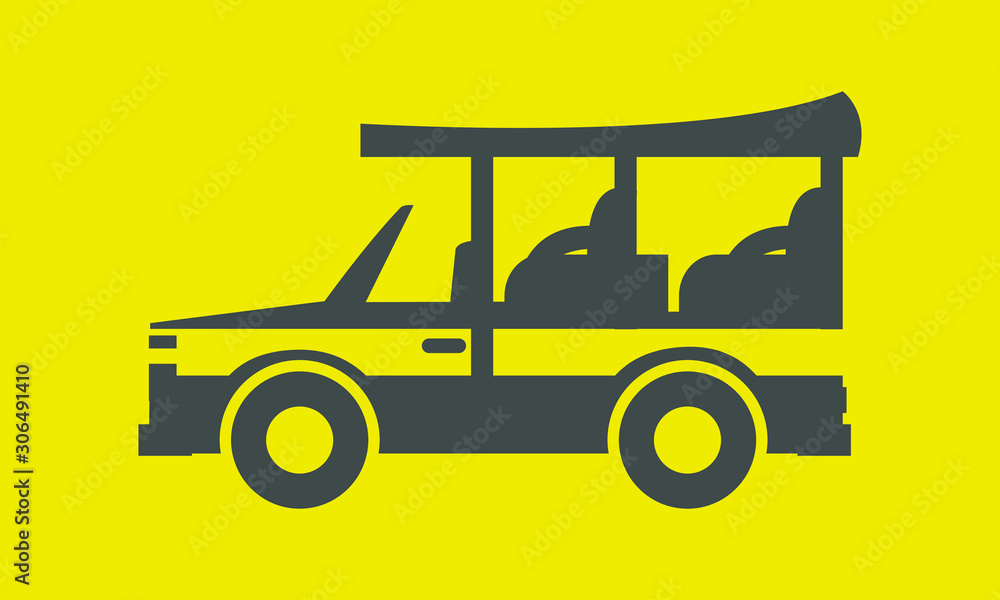 vector illustration of a  truck
