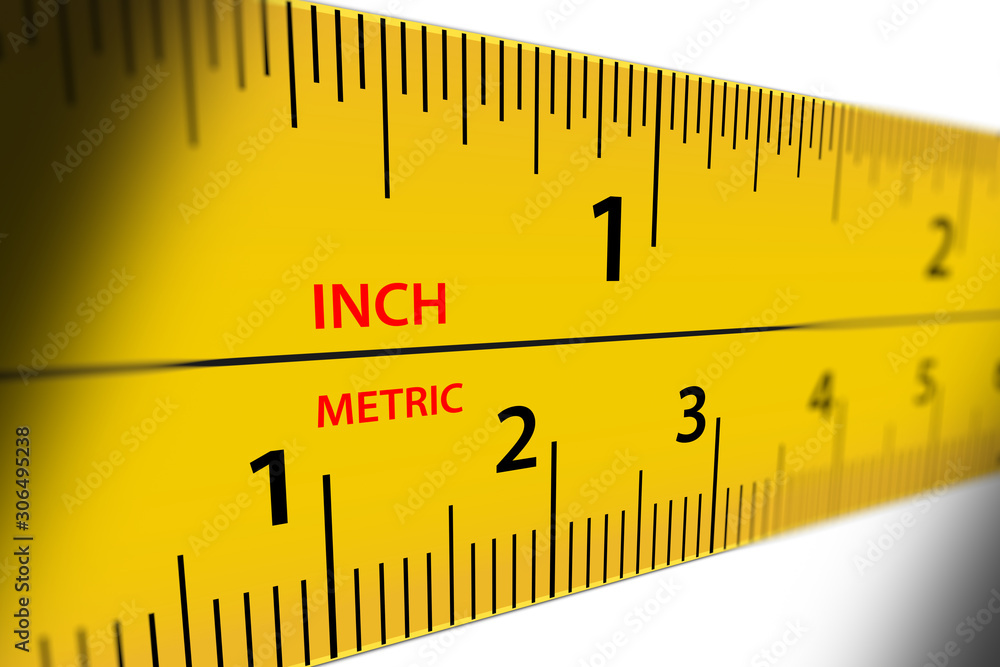 Yellow Tape Measure In Inches Stock Illustration - Download Image