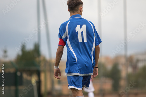 Canvastavla Partita di calcio del campionato giovanile