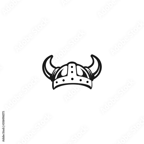 Viking helmet icon vector,Writer illustration, for Boat Ship, Cross Fit, Gym, Game Club, Sport