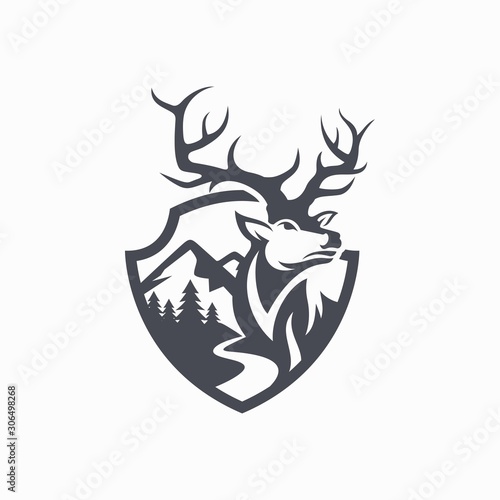 Hunting Club Logo Vector Template