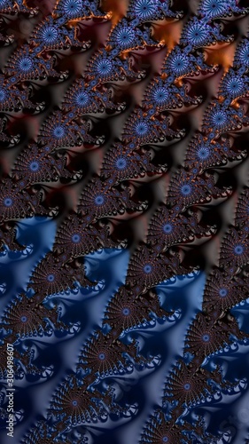 Artfully 3D rendering fractal background