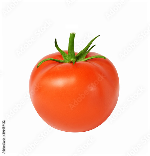 Wallpaper Mural red tomato isolate on white.Entire image in sharpness. Torontodigital.ca