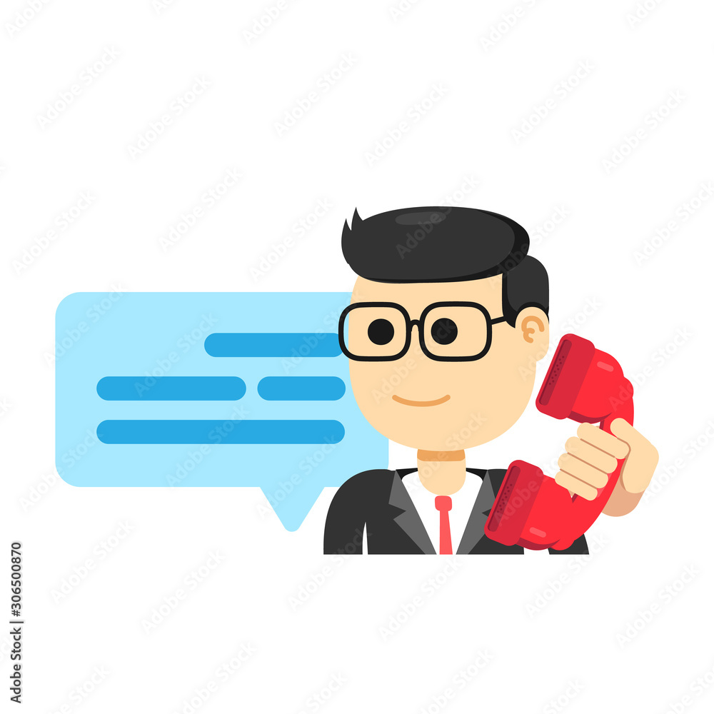 Male Customer Services Agent, Making Phone Call Male Customer Services Agent, Making Phone Call