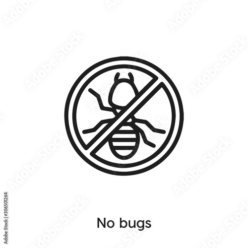 no bugs icon vector. no bugs icon vector symbol illustration. Modern simple vector icon for your design. no bugs icon vector	