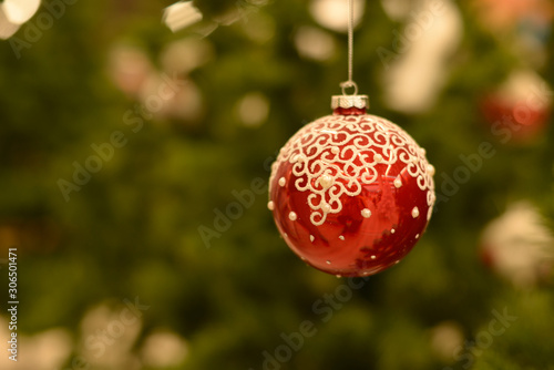  Christmas background, with Christmas tree and decorations