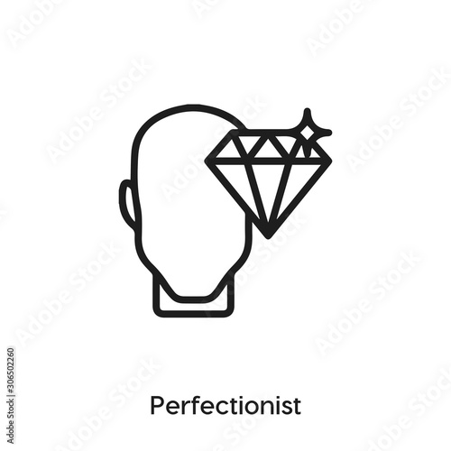 perfectionist icon vector sign symbol