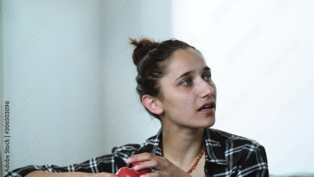 Portrait of Mixed Race Model Drinking and Talking Portrait of Mixed Race Model Drinking and Talking