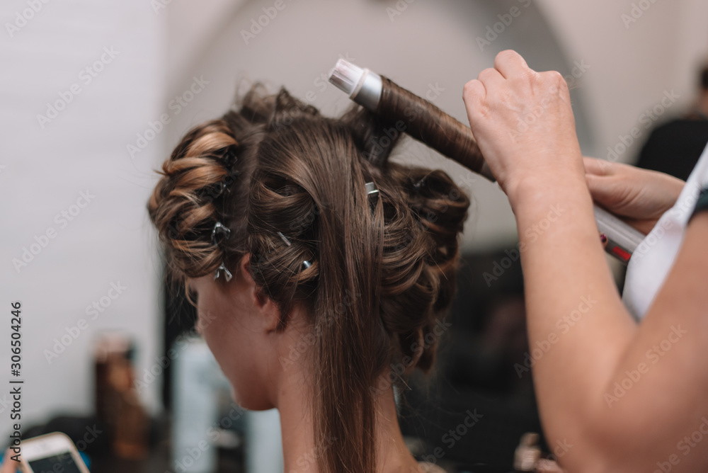 Fototapeta premium Acconciature backstage