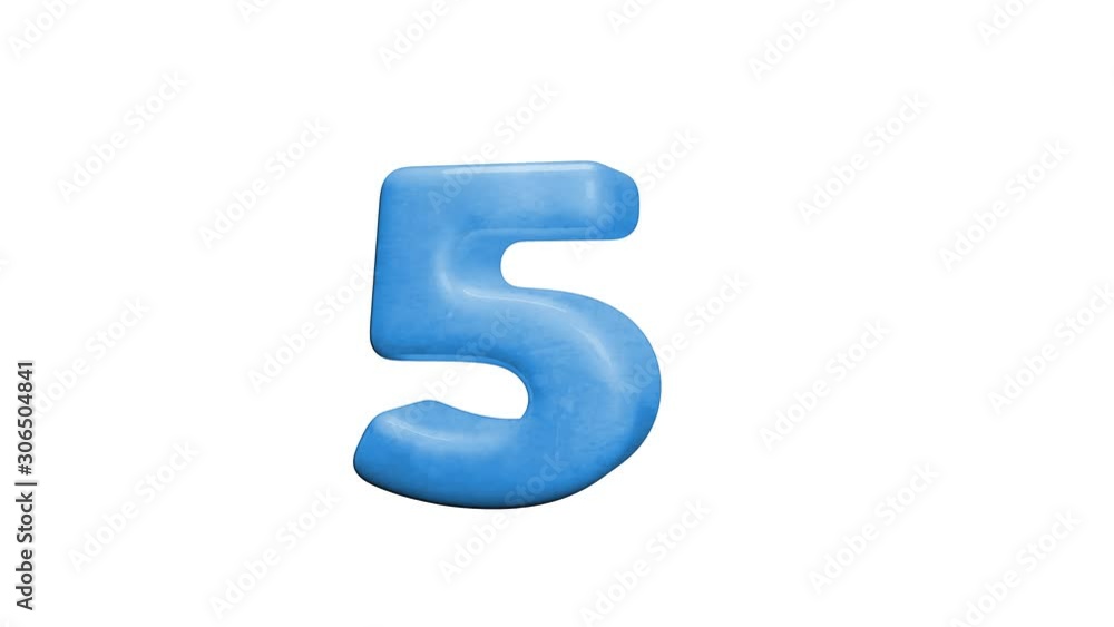 Número 5 cinco Número 5 cinco