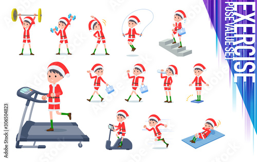 flat type boy Santa Claus_exercise