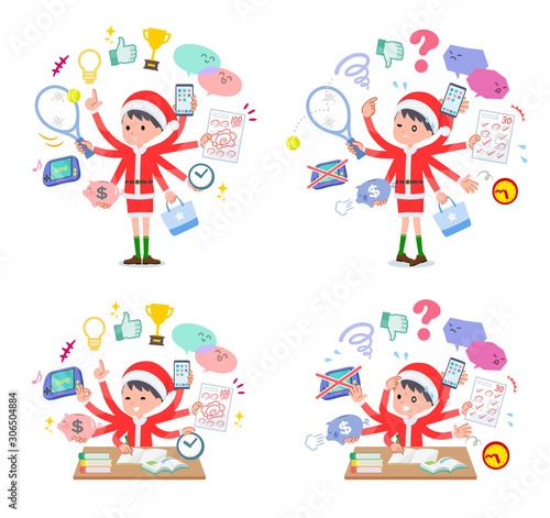 flat type boy Santa Claus_mulch task