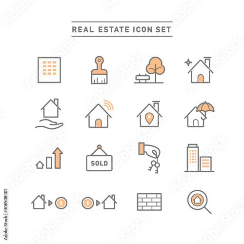REAL ESTATE ICON SET