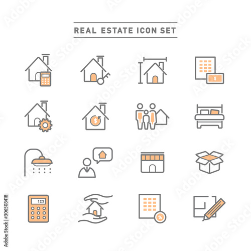 REAL ESTATE ICON SET
