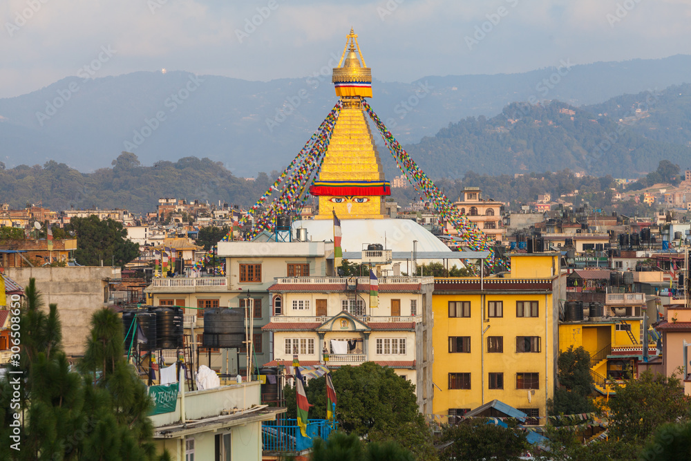 Bodnath Stupa in Kathmandu, Nepal