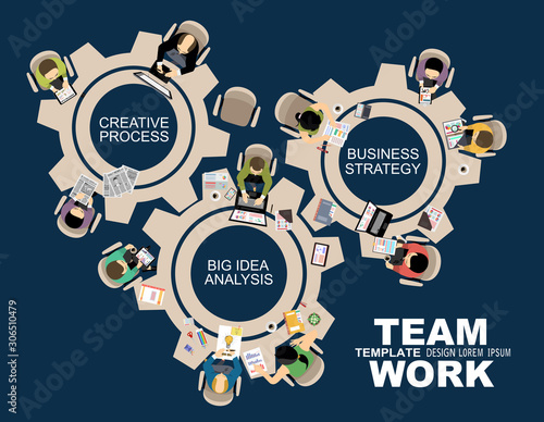 Flat design illustration concepts for business analysis and planning, consulting, team work, project management, financial report and strategy . Concepts web banner and printed materials.