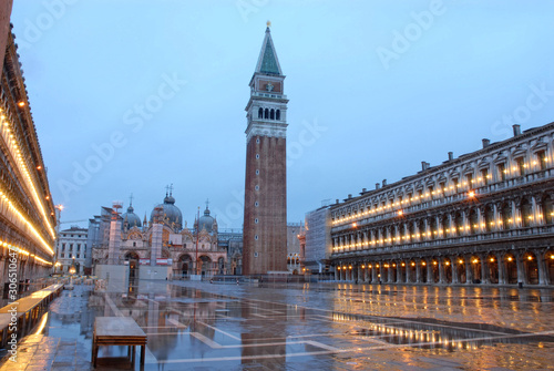  St. Mark's Square in Venice at sunrise