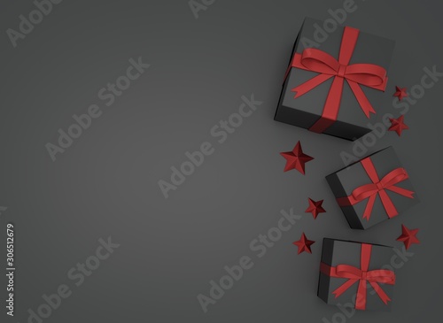 プレゼントBOXの3DCGの画像 © enra