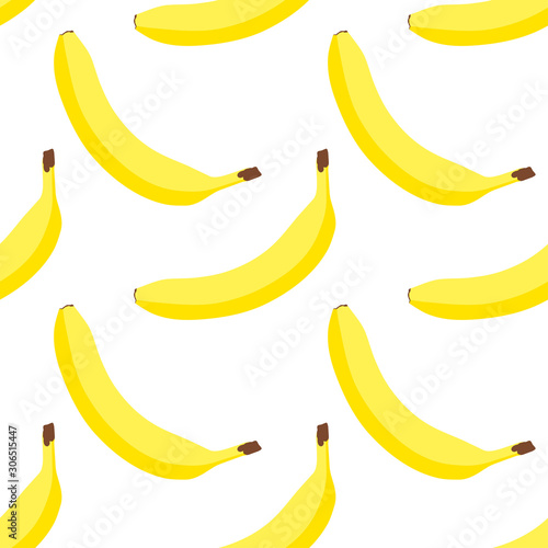 Background with bananas. Vector banana.