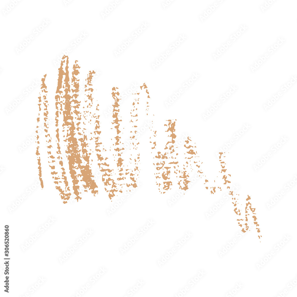 Vector illustration with abstract pastel spot on white background. Hand drawn gold crayon scribble texture. Isolate. Vector illustration with abstract pastel spot on white background. Hand drawn gold crayon scribble texture. Isolate.