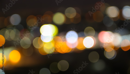 Abstract multicolor bokeh lights on background 