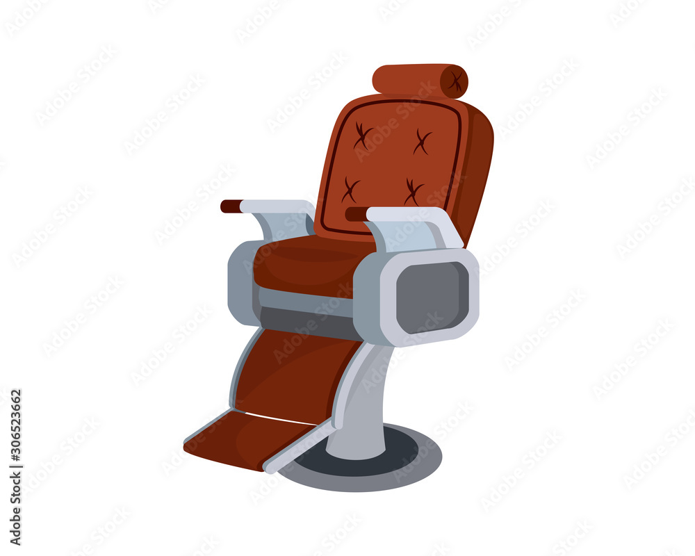 Detailed Barbershop Seat Illustration Vector Detailed Barbershop Seat Illustration Vector