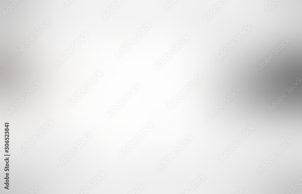 Light grey formless pattern on white empty background. Blur texture. Plain abstract illustration.