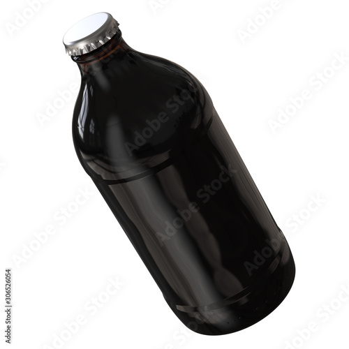 Vászonkép Perspective View of Cold Brew Coffee Bottle