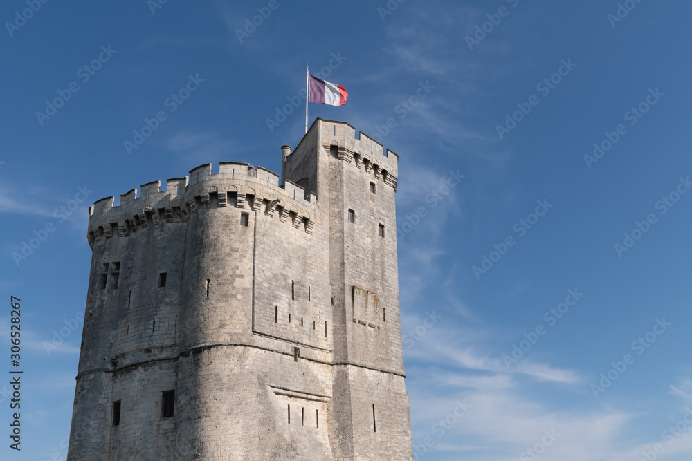 tower entrance harbour in la Rochelle France