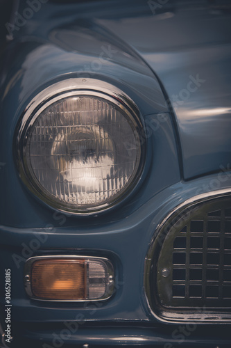 Headlight of a vintage classic car © bizoo_n