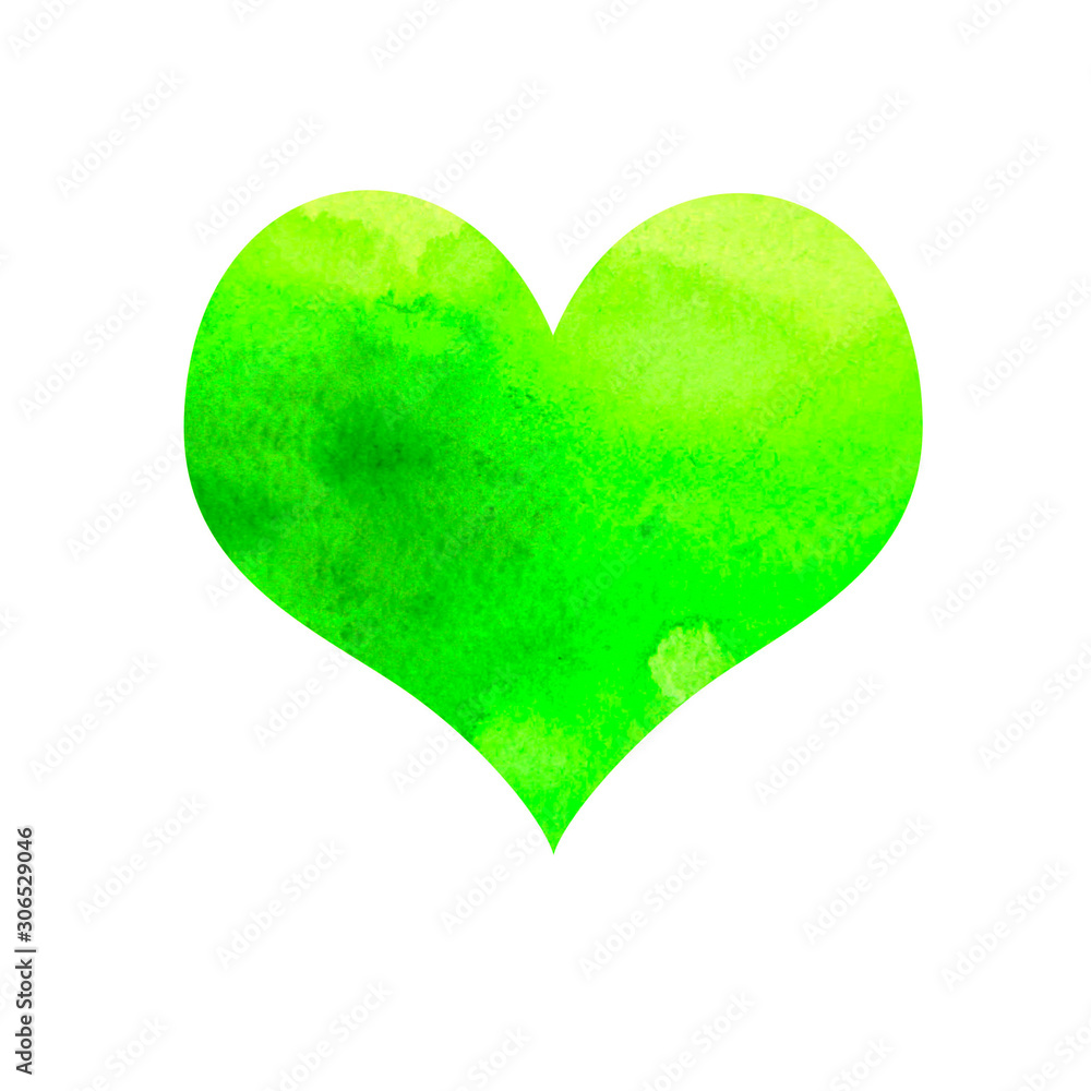 green heart for St. Patrick's Day