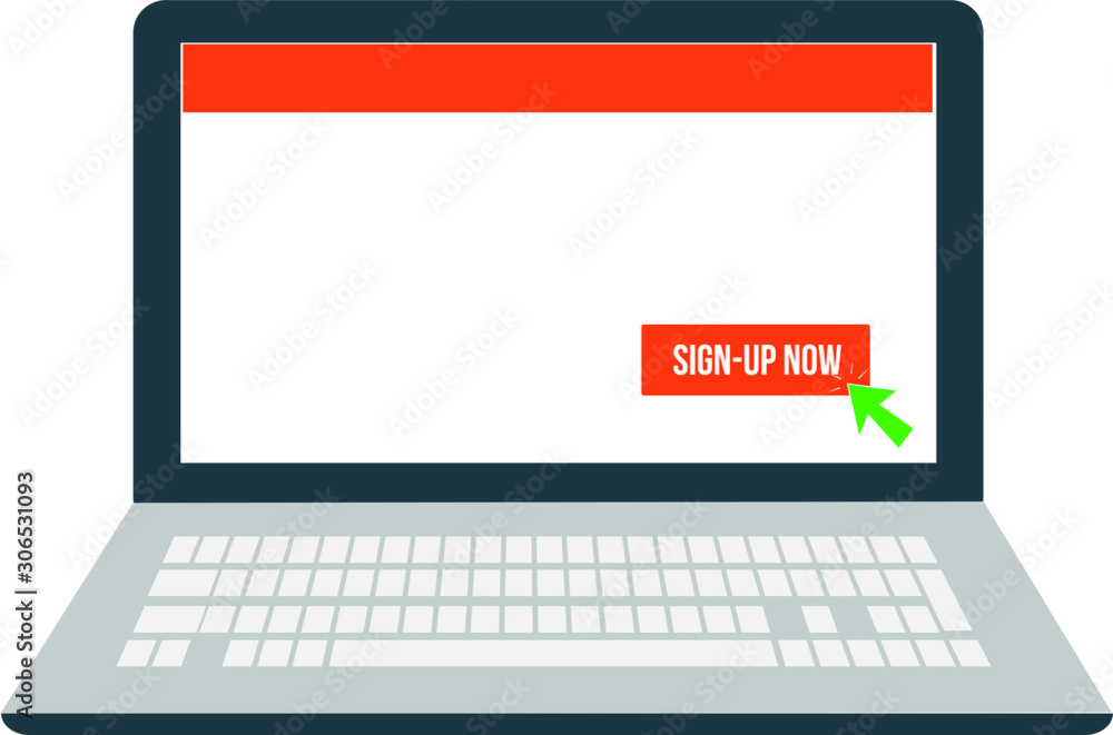 a blank empty laptop screen template sign up now button write your website address company name products services business info anything else a blank empty laptop screen template sign up now button write your website address company name products services business info anything else