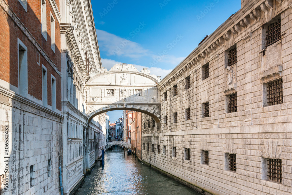 Bridge of Sighs. Venice, Italy.